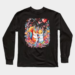 Valentine's Day Squirrel Long Sleeve T-Shirt